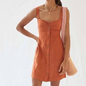 New Maeve Anthropologie Twist-Front Mini Dress, Size Small
